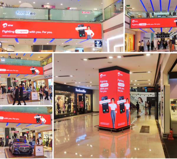 Airtel Dooh Campaign DLF Mall