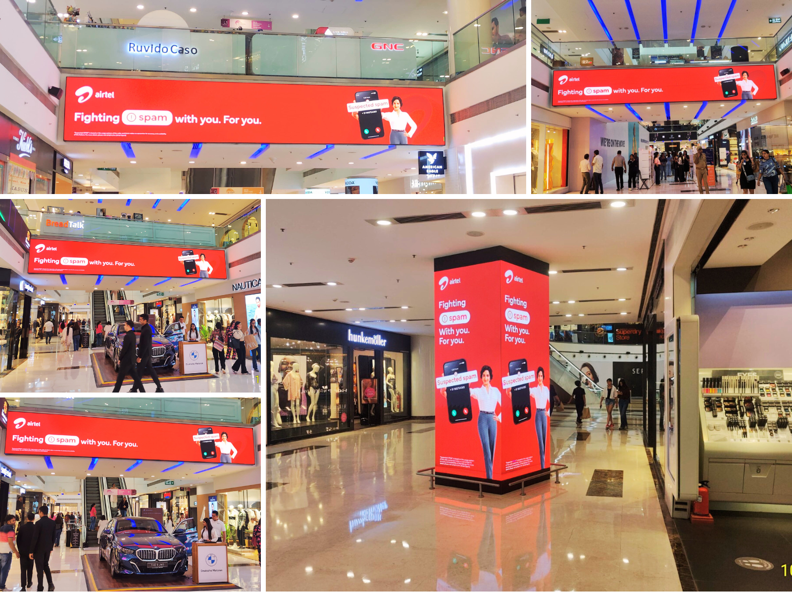 Airtel Dooh Campaign DLF Mall